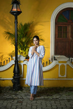 SOUK ZIYA CO-ORD SET - PASTEL BLUE