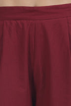 SOUK KALI CO-ORD SET MAROON Tulen