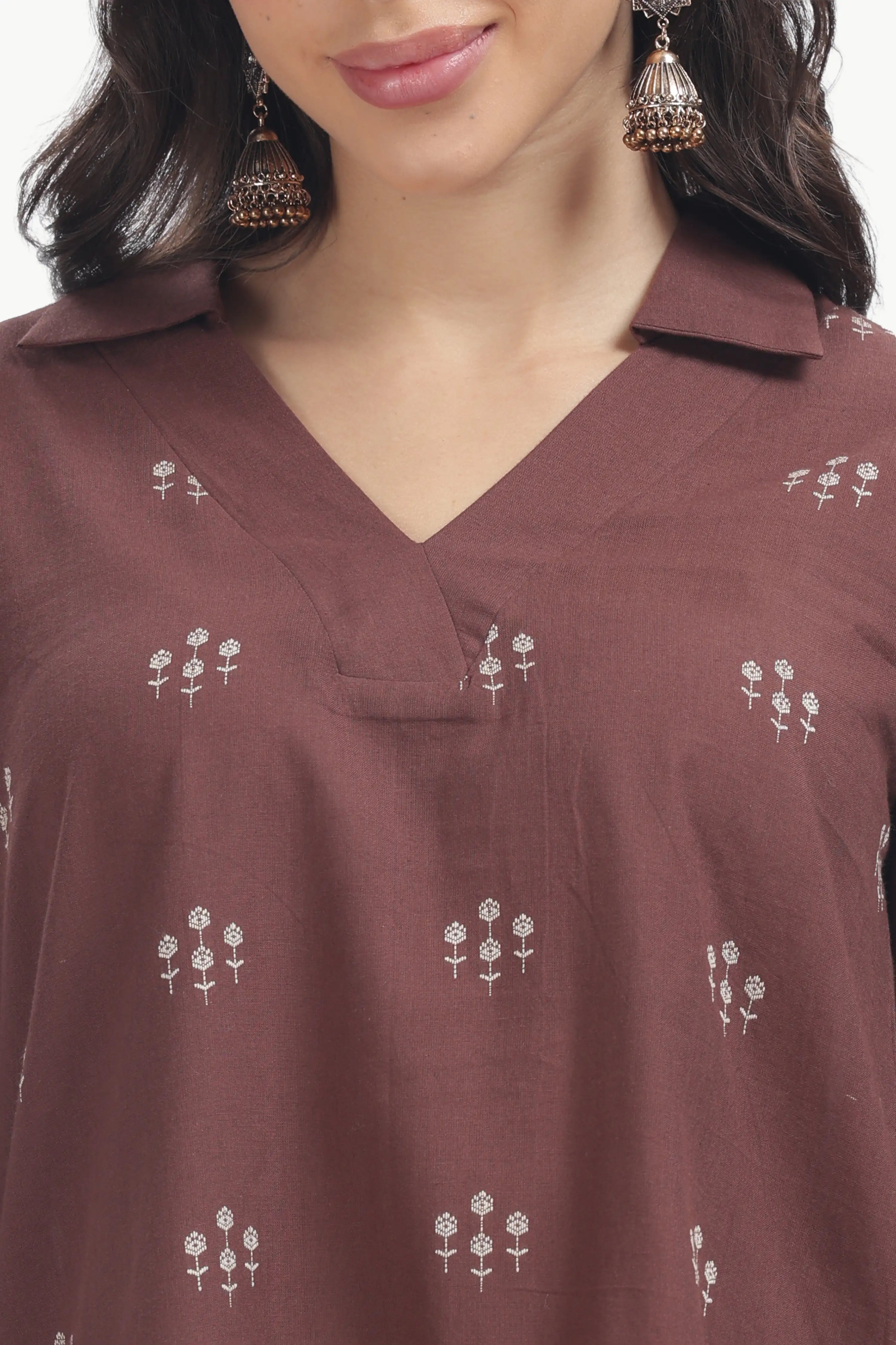 SOUK ELAN CO-ORD SET COFFEE-BROWN Tulen