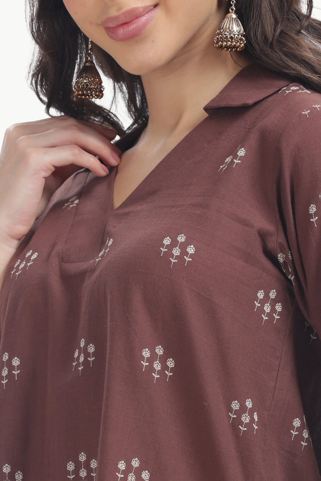 SOUK ELAN CO-ORD SET COFFEE-BROWN Tulen