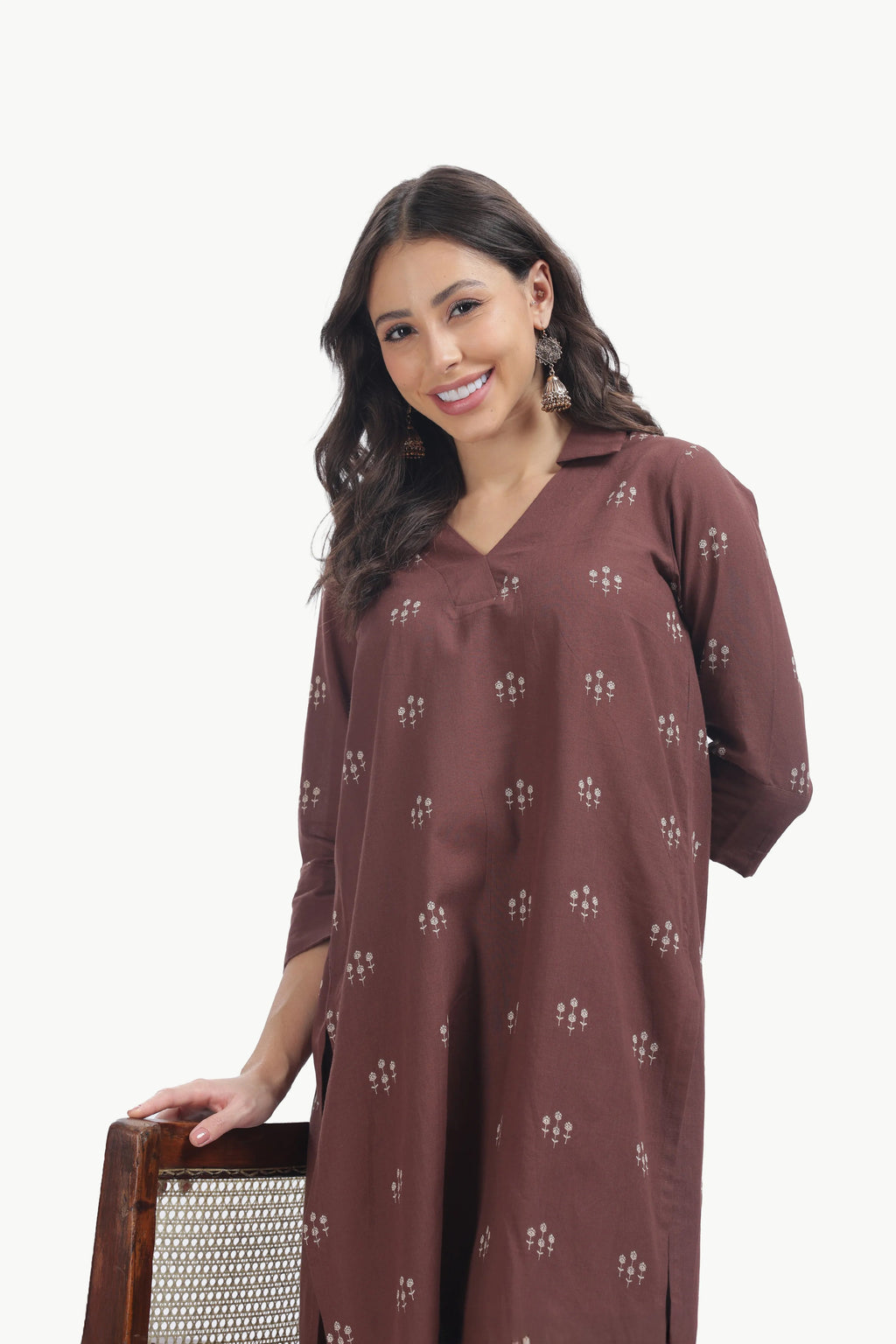 SOUK ELAN CO-ORD SET COFFEE-BROWN Tulen