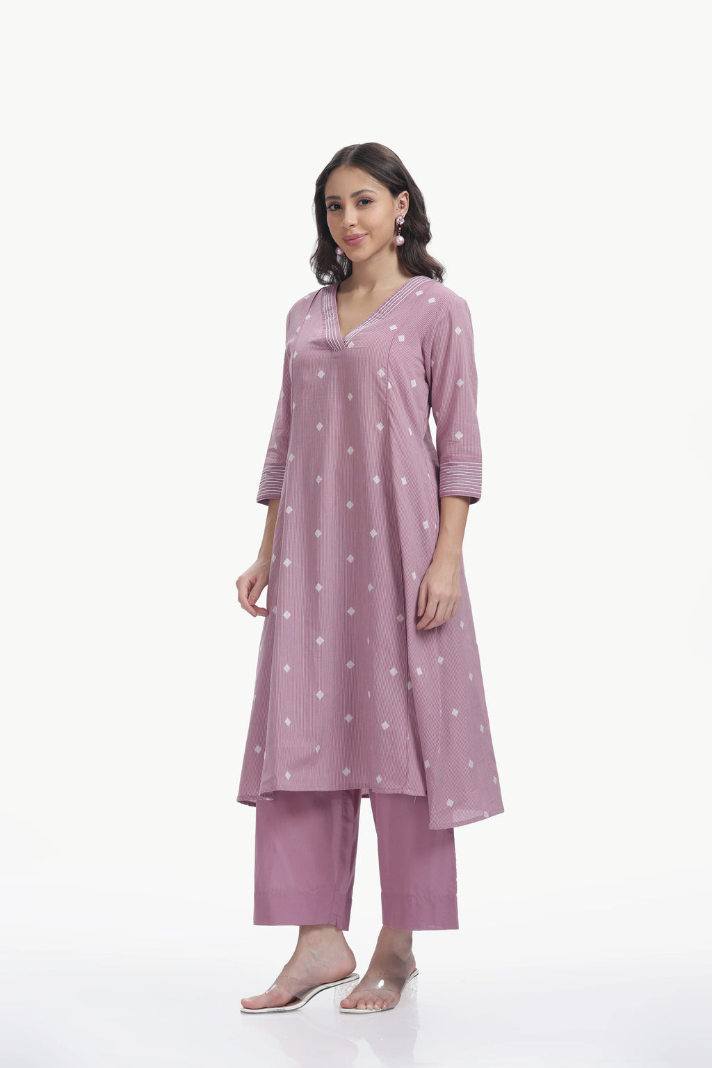 SOUK ZARAAHA CO-ORD SET MAUVE PINK