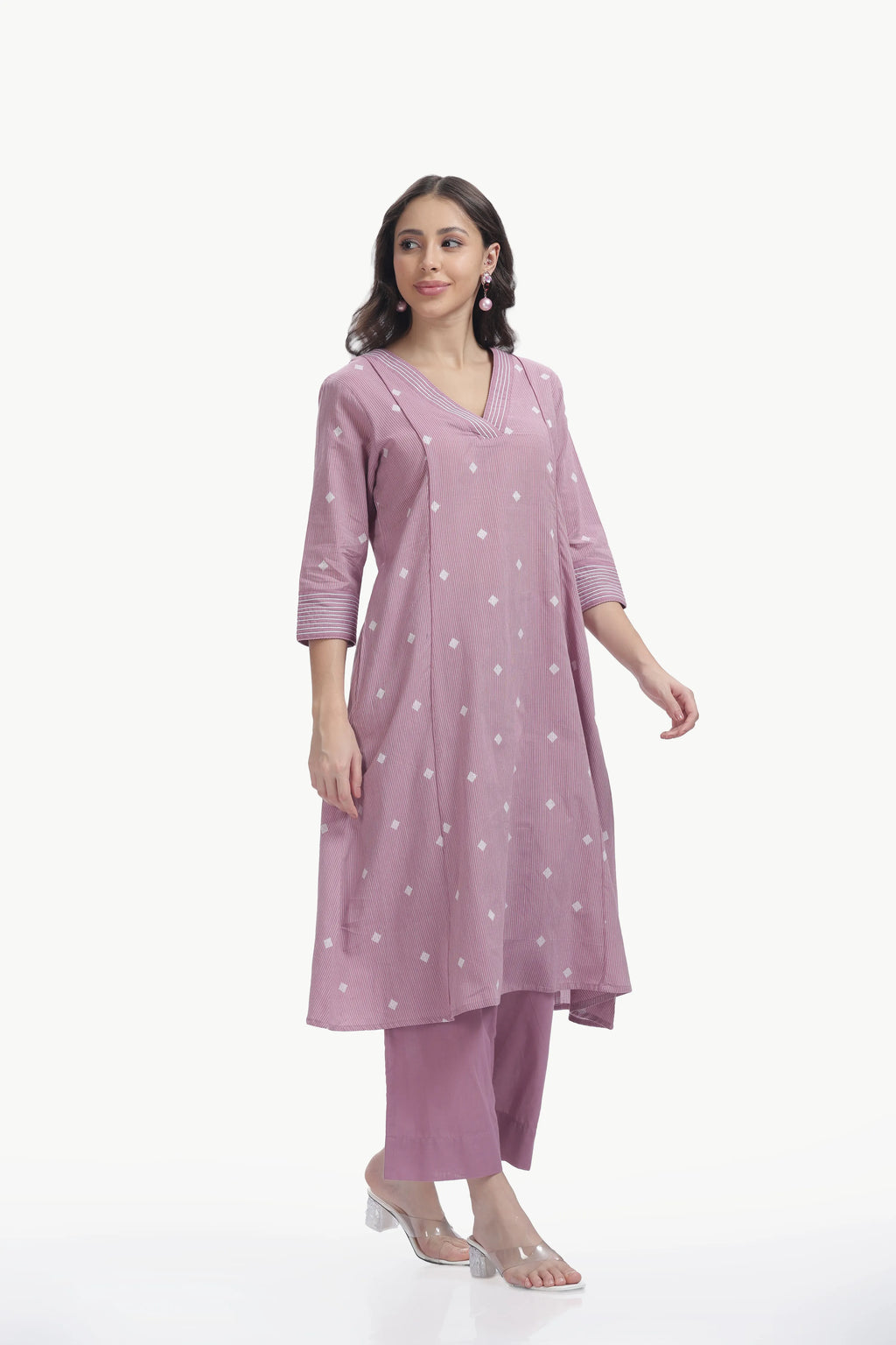 SOUK ZARAAHA CO-ORD SET MAUVE PINK