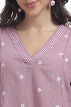 SOUK ZARAAHA CO-ORD SET MAUVE PINK