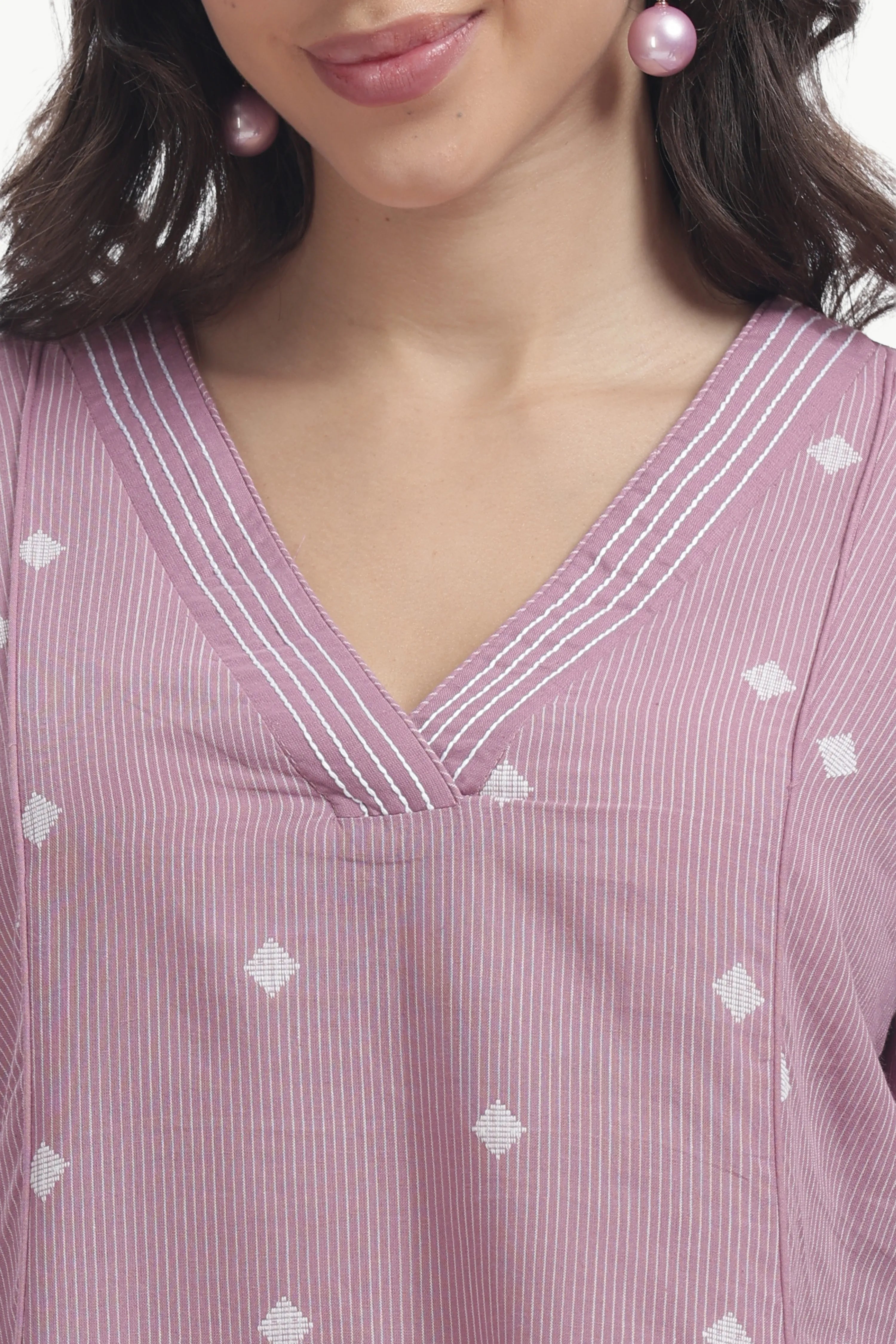 SOUK ZARAAHA CO-ORD SET MAUVE PINK