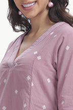 SOUK ZARAAHA CO-ORD SET MAUVE PINK