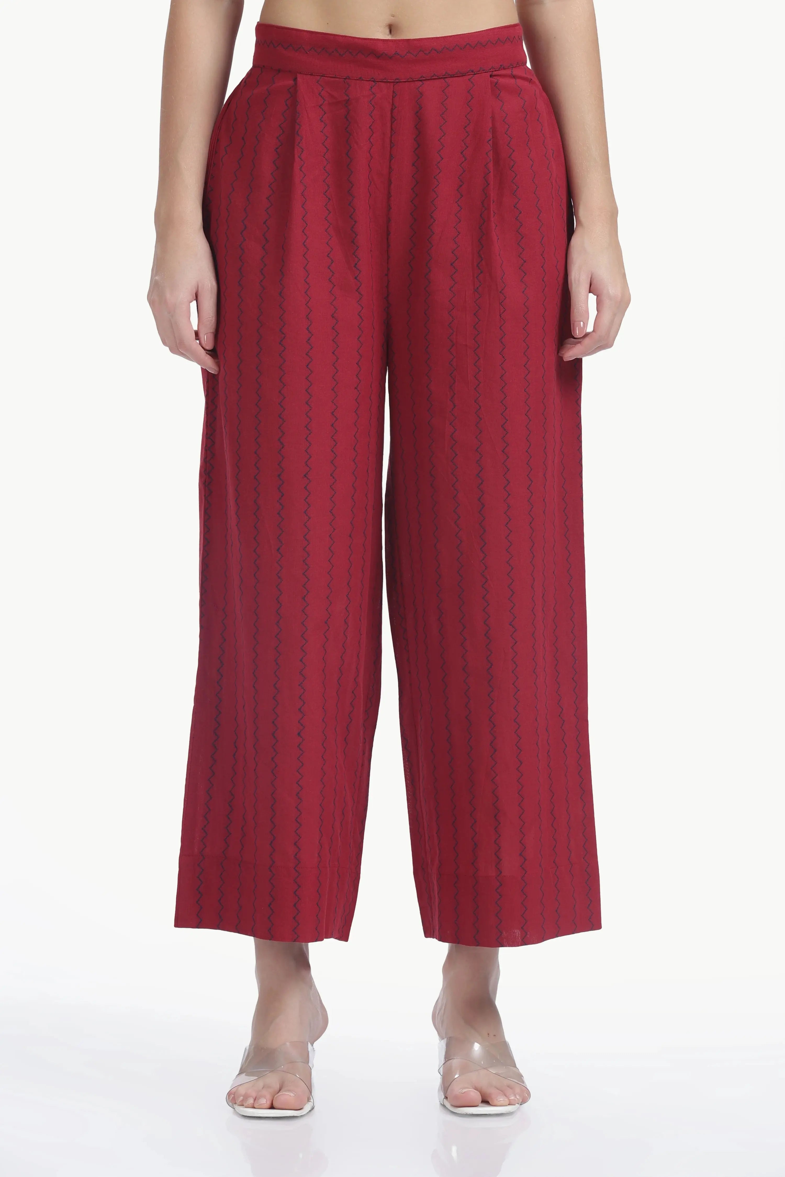 SOUK ANARKALI CO-ORD SET RED Tulen