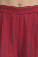 SOUK ANARKALI CO-ORD SET RED Tulen
