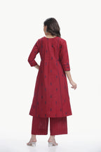SOUK ANARKALI CO-ORD SET RED Tulen