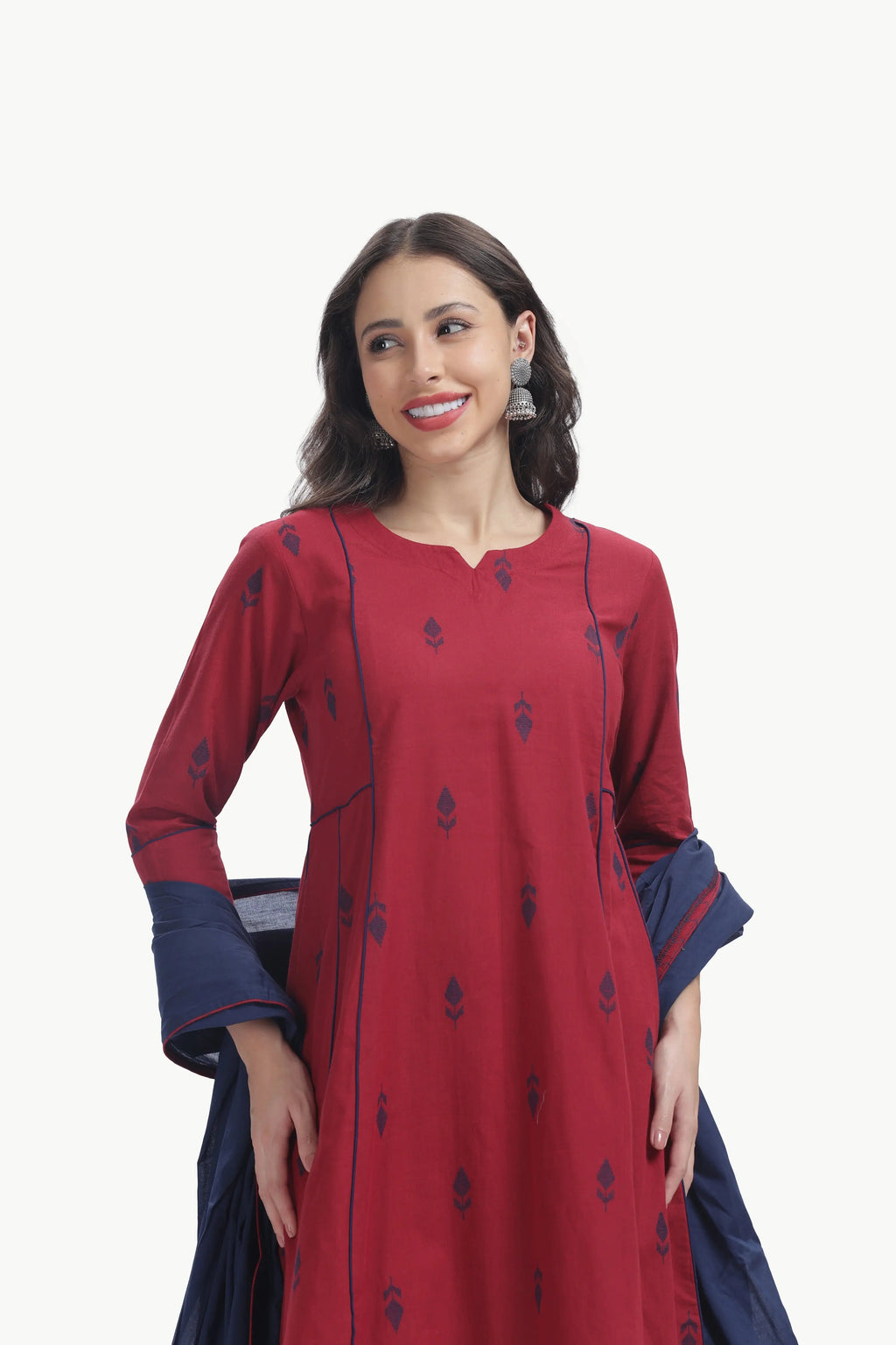 SOUK ANARKALI CO-ORD SET RED Tulen