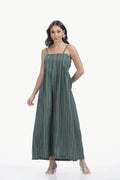 HANDLOOM JAMDHANI STRAP MAXI DRESS Tulen