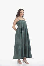 HANDLOOM JAMDHANI STRAP MAXI DRESS Tulen