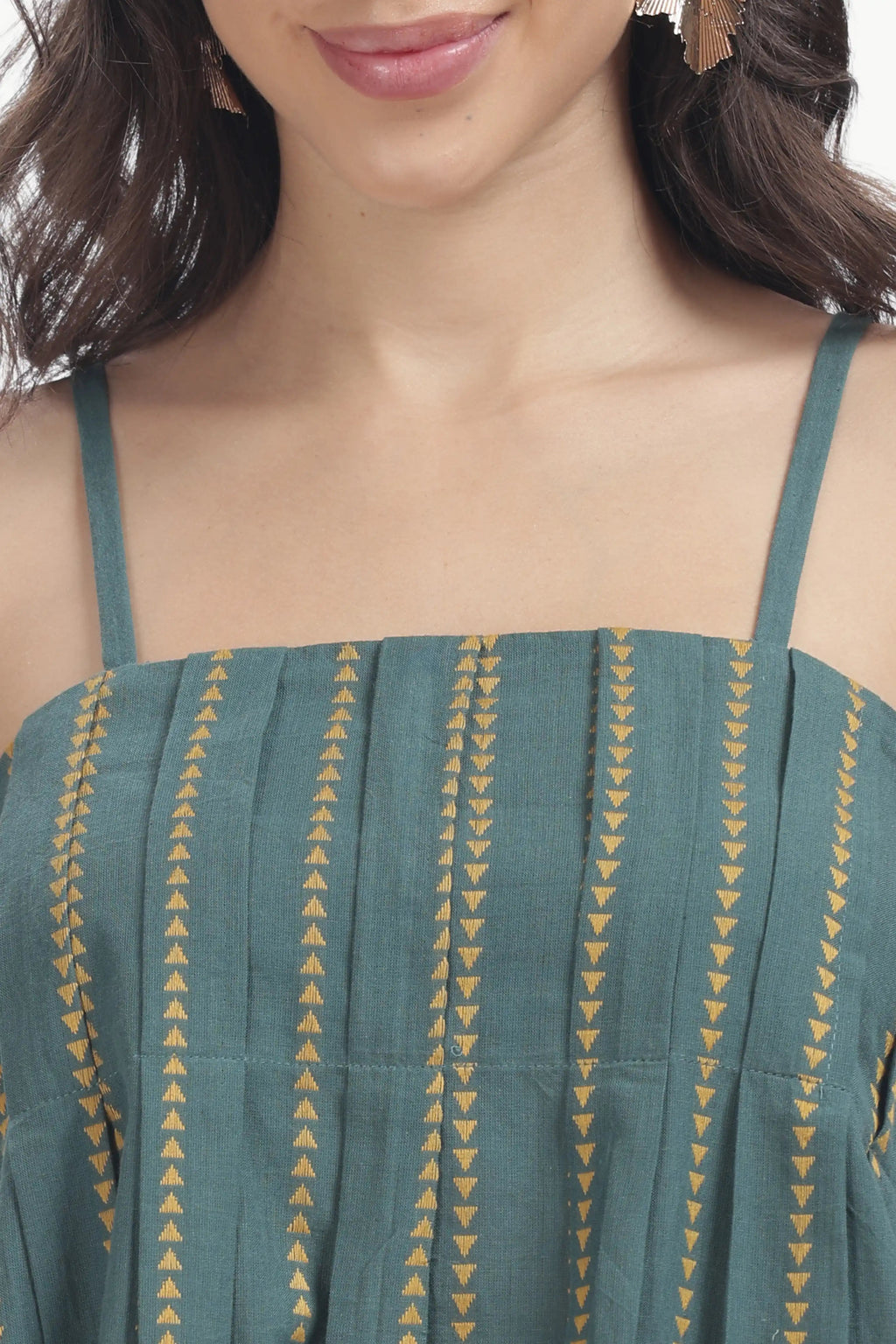 HANDLOOM JAMDHANI STRAP MAXI DRESS Tulen