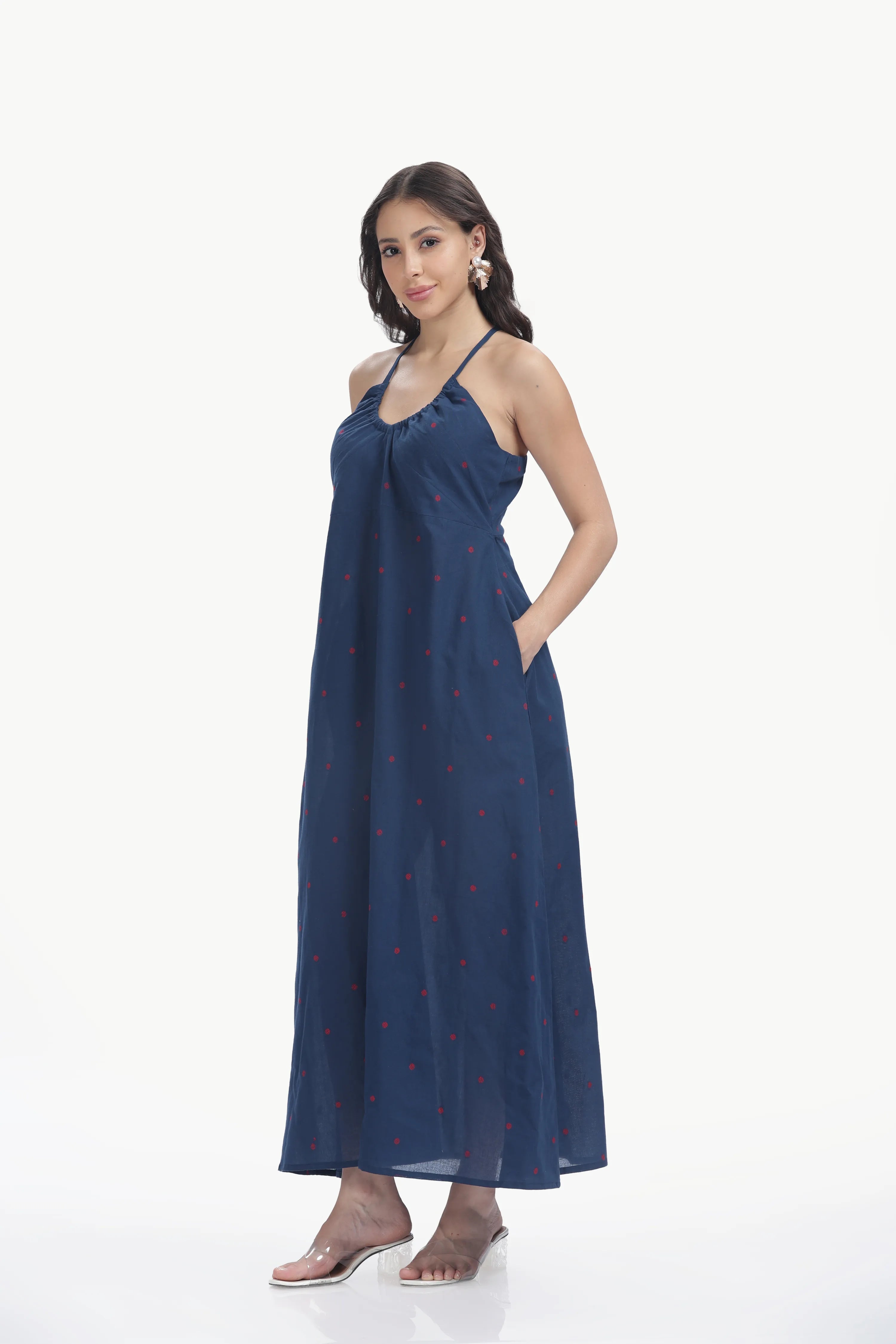 HANDLOOM JAMDHANI MAXI DRESS Tulen