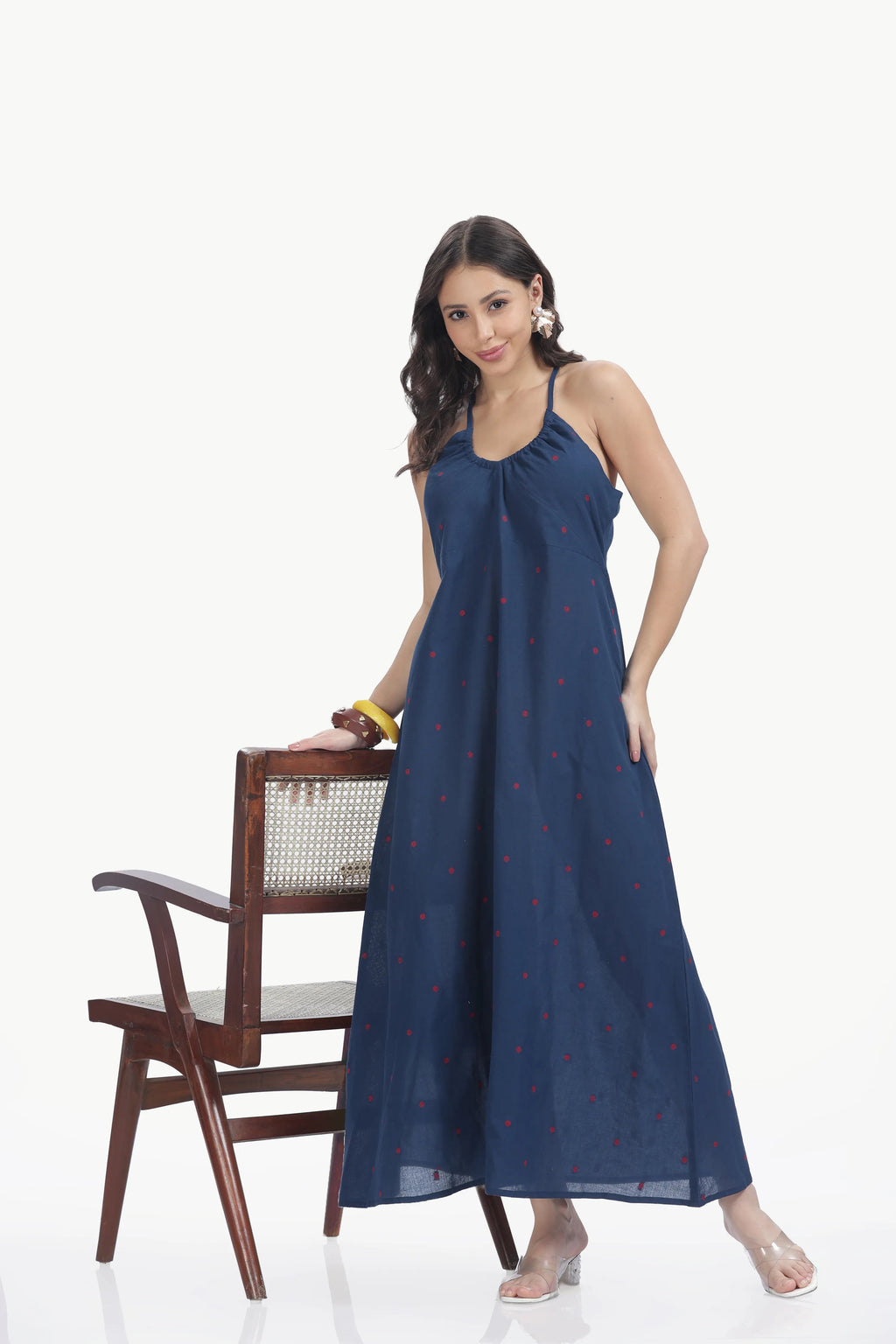 HANDLOOM JAMDHANI MAXI DRESS Tulen