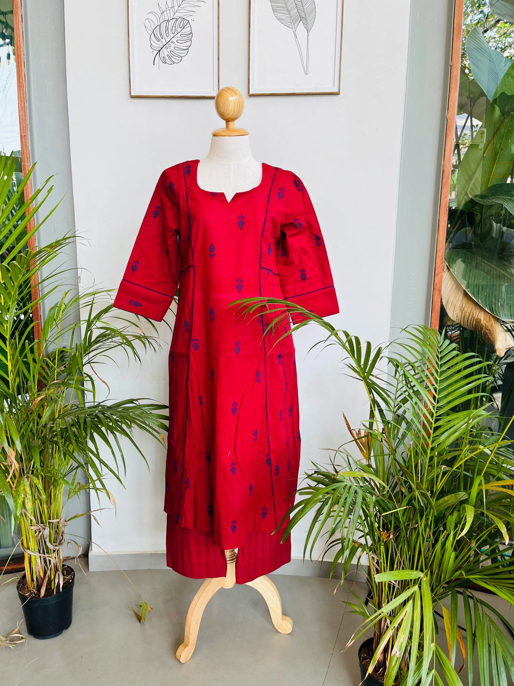 SOUK ANARKALI CO-ORD SET RED