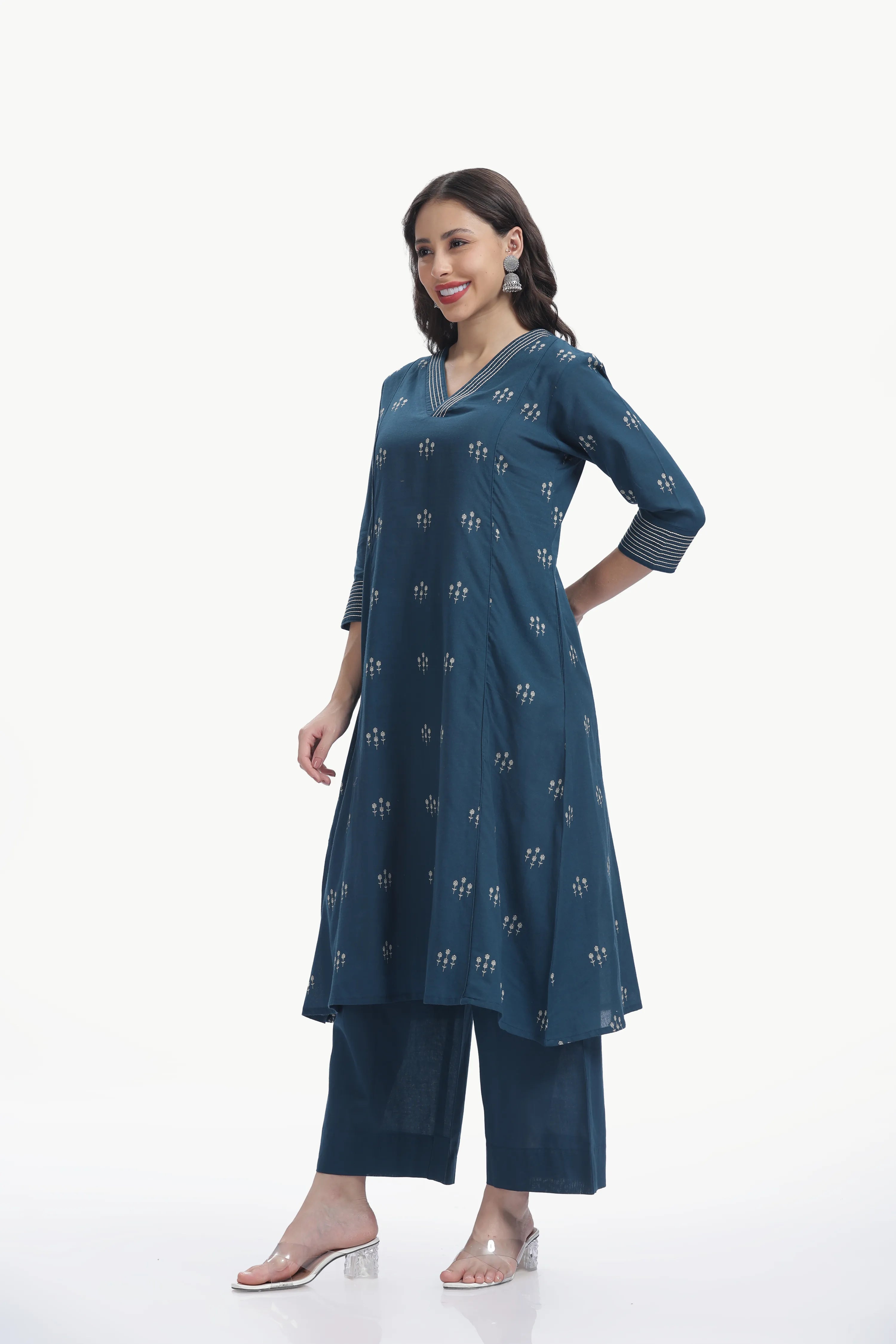 ZARAAH CO-ORD SET BLUE