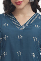 ZARAAH CO-ORD SET BLUE