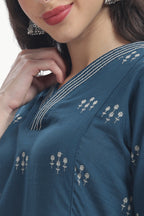 ZARAAH CO-ORD SET BLUE