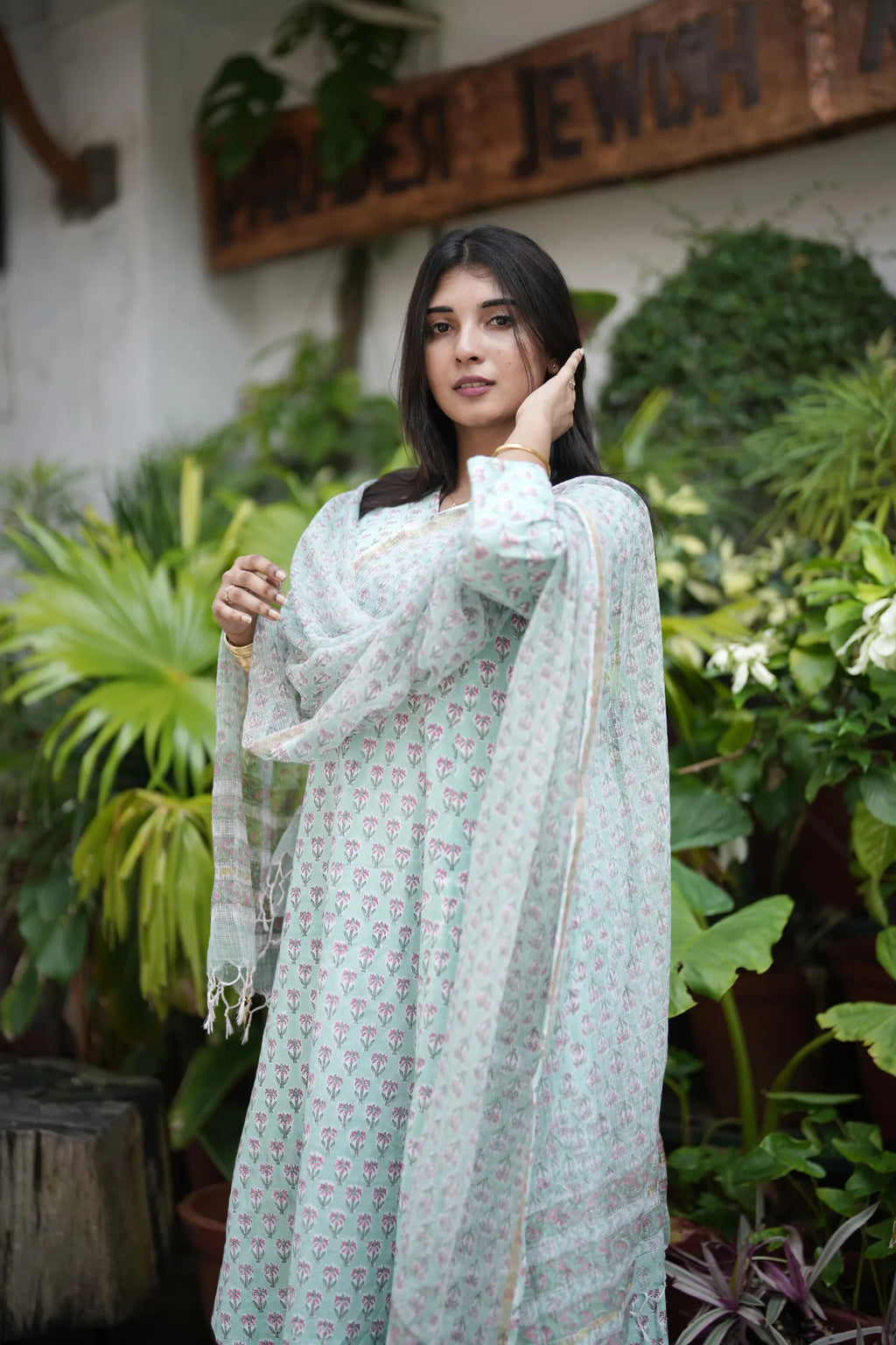 BLOCK KALI SET - MINT GREEN FLORAL PRINT