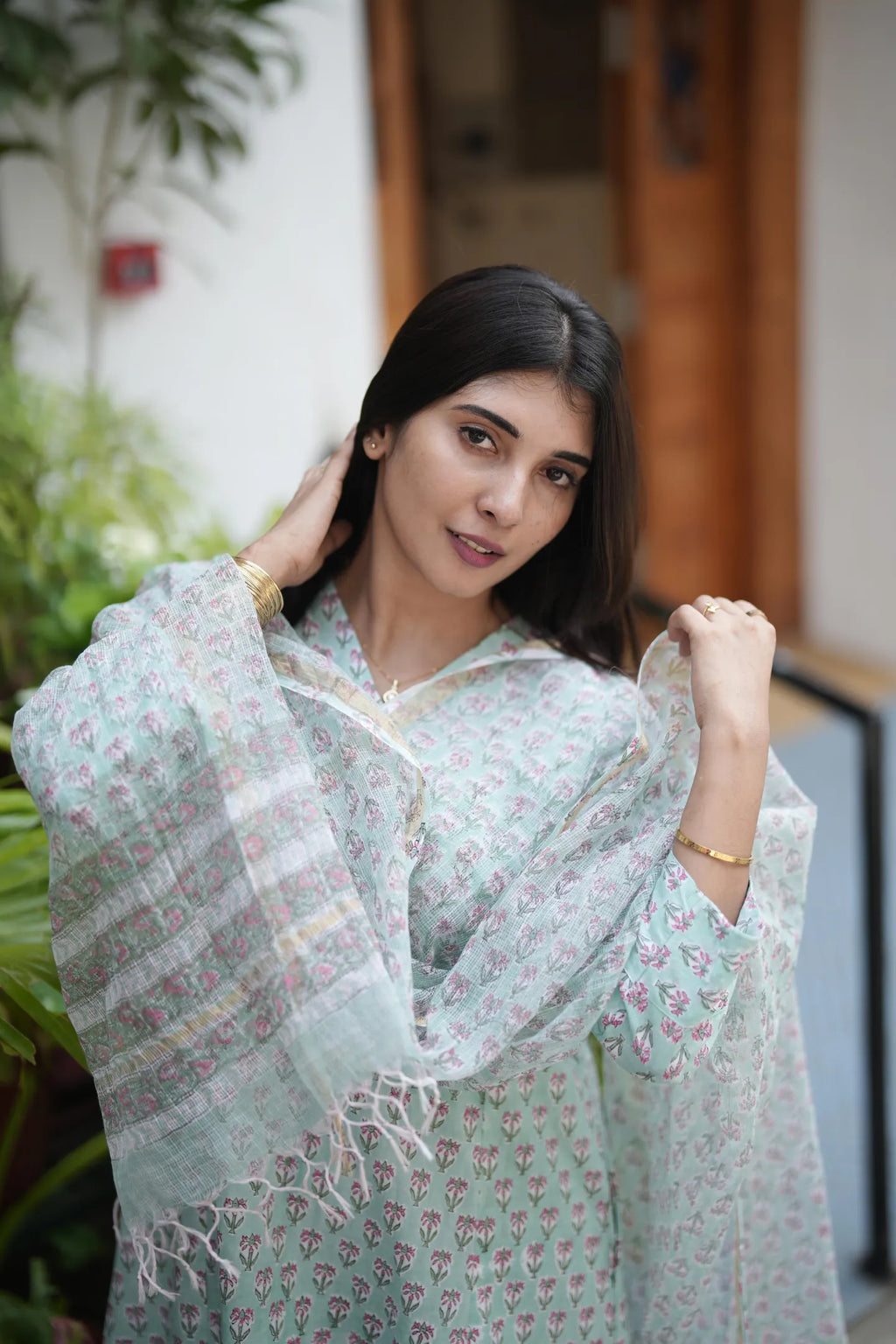 BLOCK KALI SET - MINT GREEN FLORAL PRINT