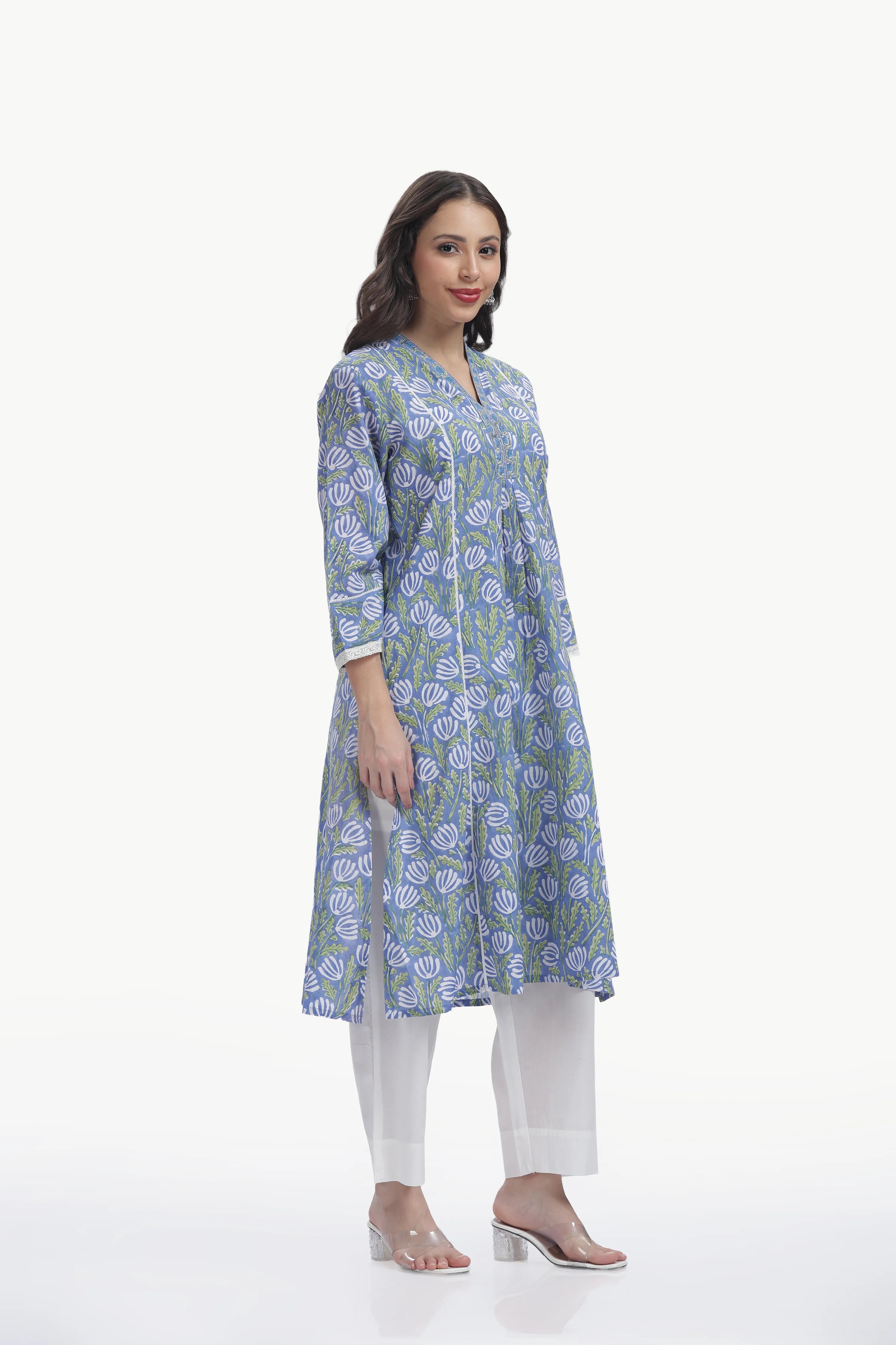 LAYA KURTI SET BLUE Tulen