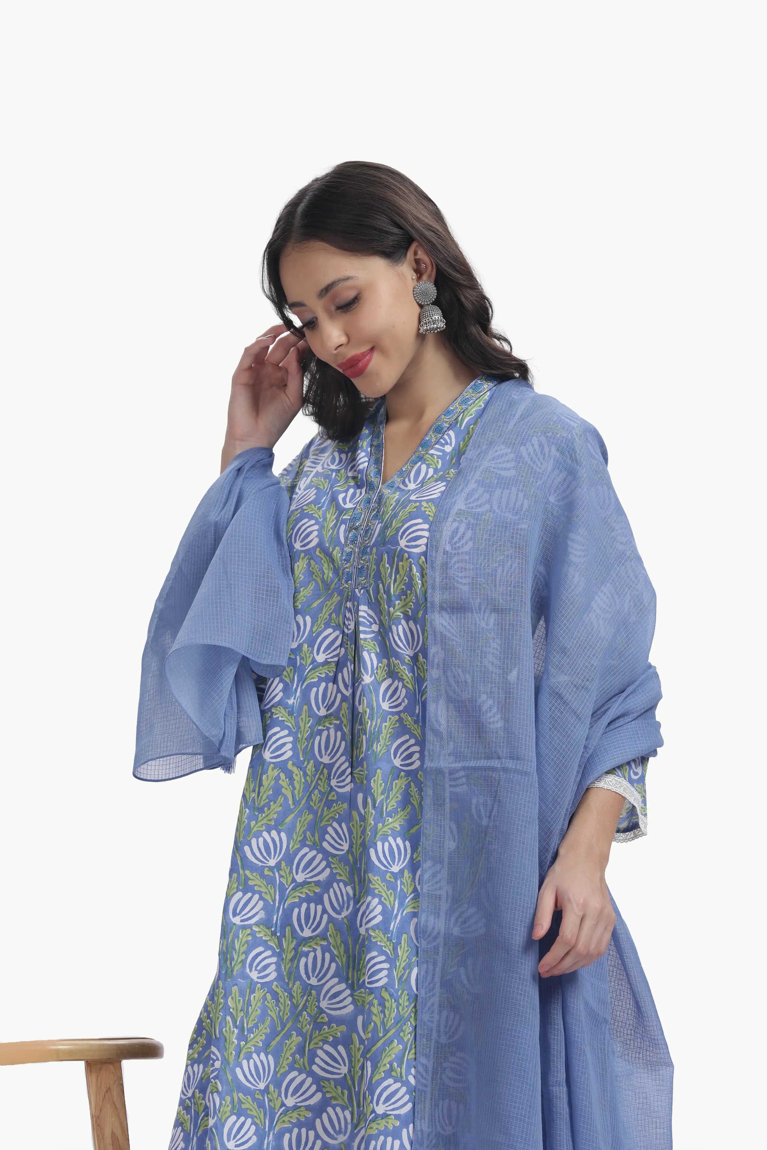 LAYA KURTI SET BLUE
