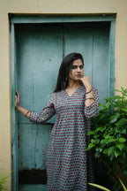SAIRA CO-ORD SET - TEAL BLUE