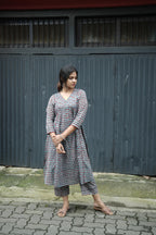 SAIRA CO-ORD SET - TEAL BLUE