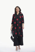 SOUK ELAN CO-ORD SET BLACK & RED Tulen