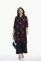 SOUK ELAN CO-ORD SET BLACK & RED Tulen