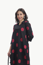SOUK ELAN CO-ORD SET BLACK & RED Tulen