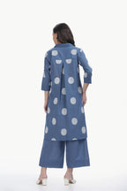 SOUK ELAN CO-ORD SET STEEL BLUE Tulen