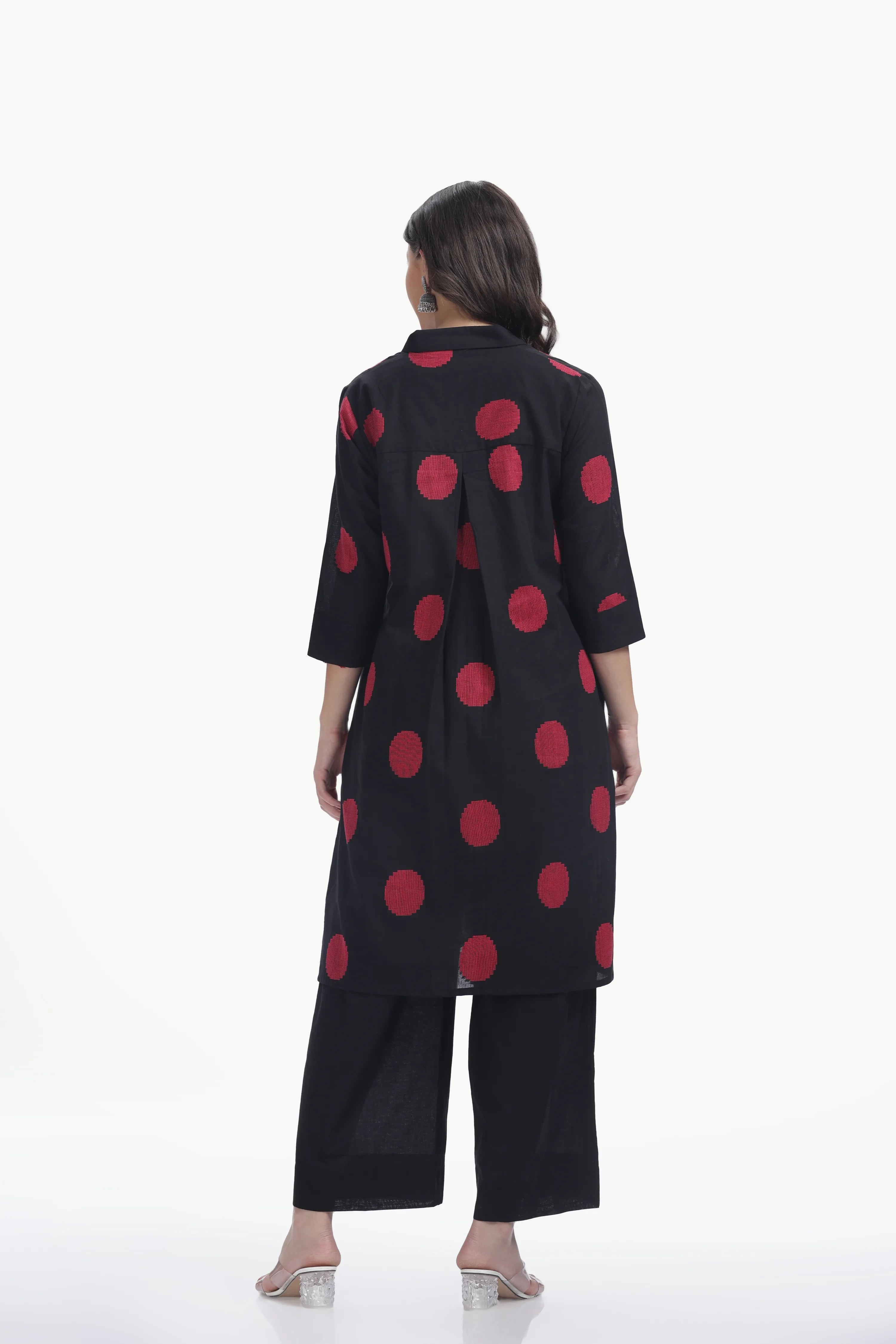 SOUK ELAN CO-ORD SET BLACK & RED Tulen