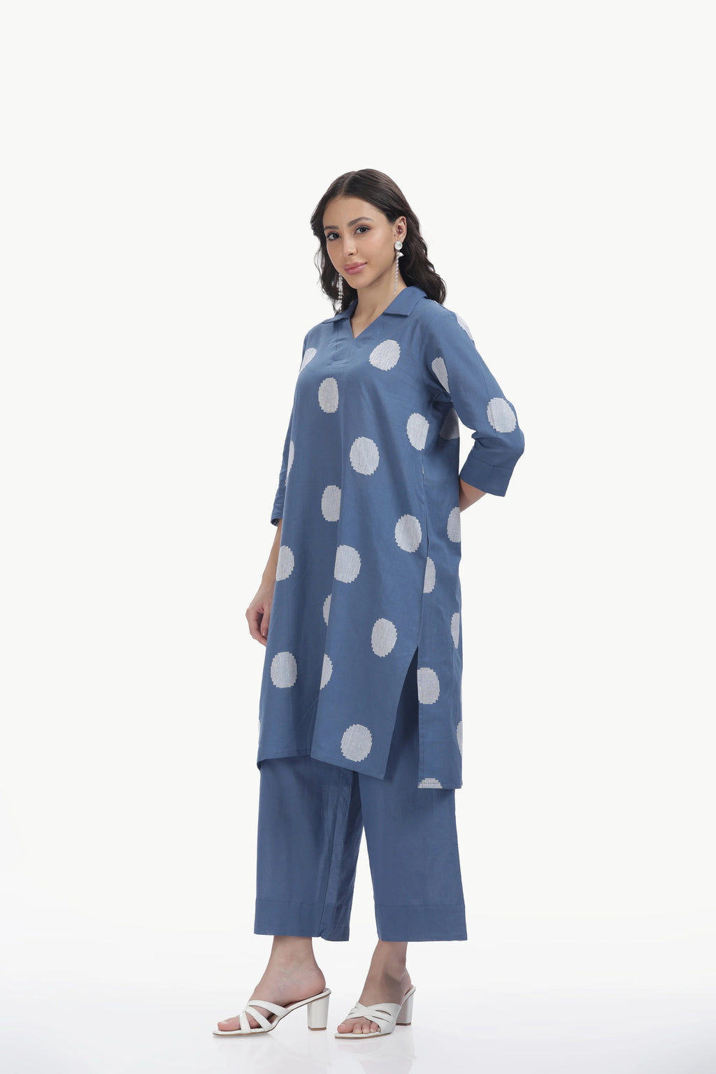 SOUK ELAN CO-ORD SET STEEL BLUE Tulen