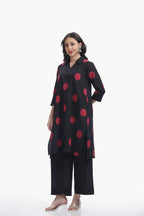 SOUK ELAN CO-ORD SET BLACK & RED Tulen