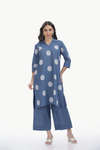SOUK ELAN CO-ORD SET STEEL BLUE Tulen