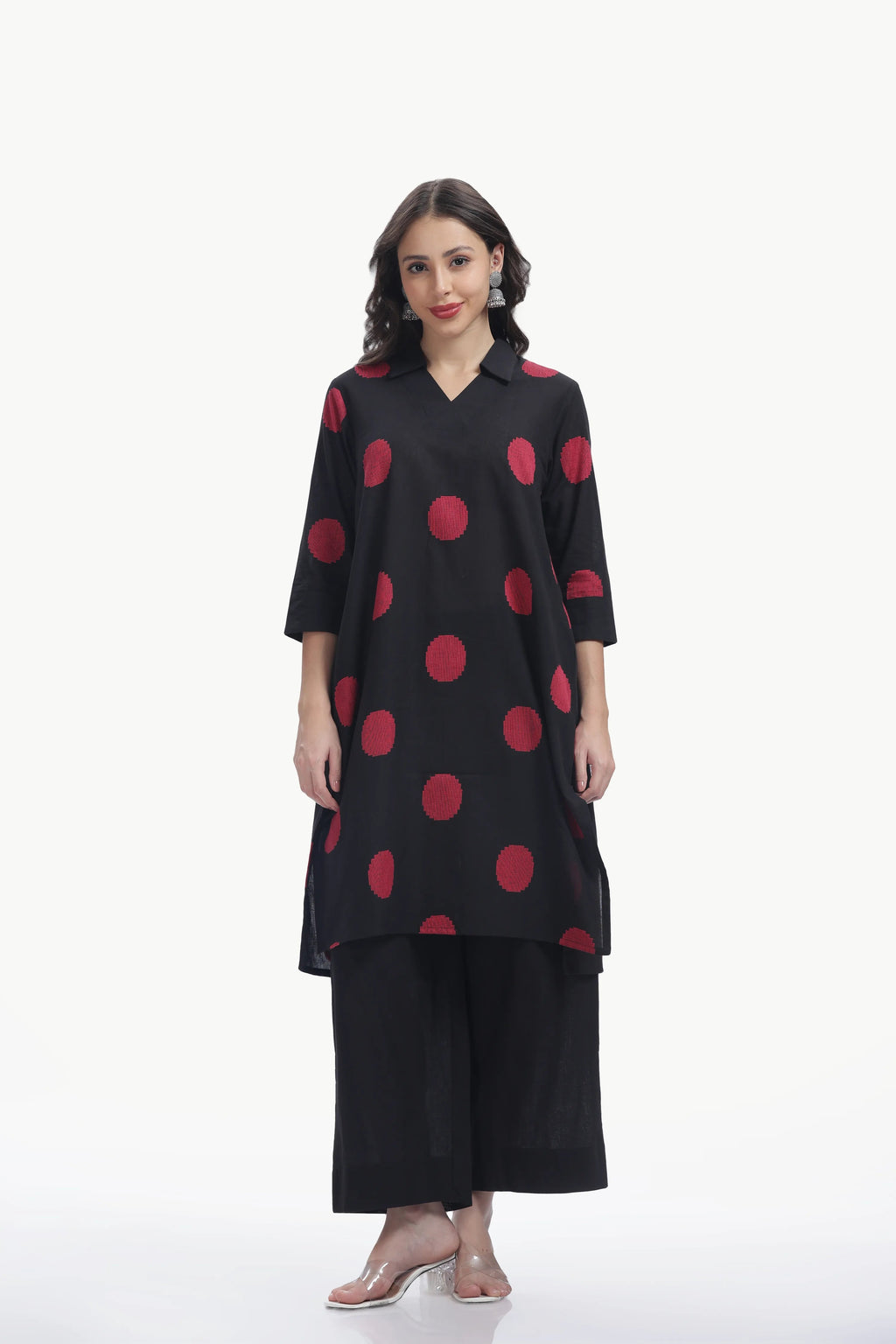 SOUK ELAN CO-ORD SET BLACK & RED Tulen
