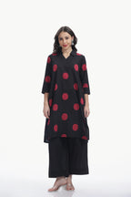 SOUK ELAN CO-ORD SET BLACK & RED Tulen
