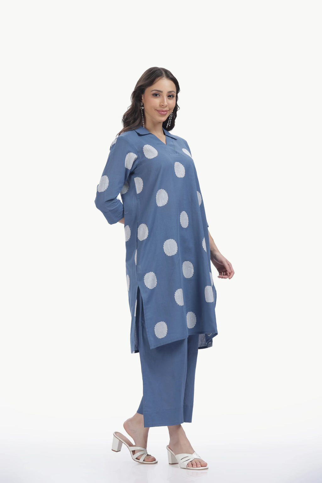 SOUK ELAN CO-ORD SET STEEL BLUE Tulen