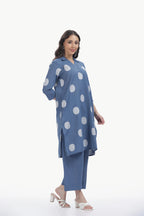 SOUK ELAN CO-ORD SET STEEL BLUE Tulen