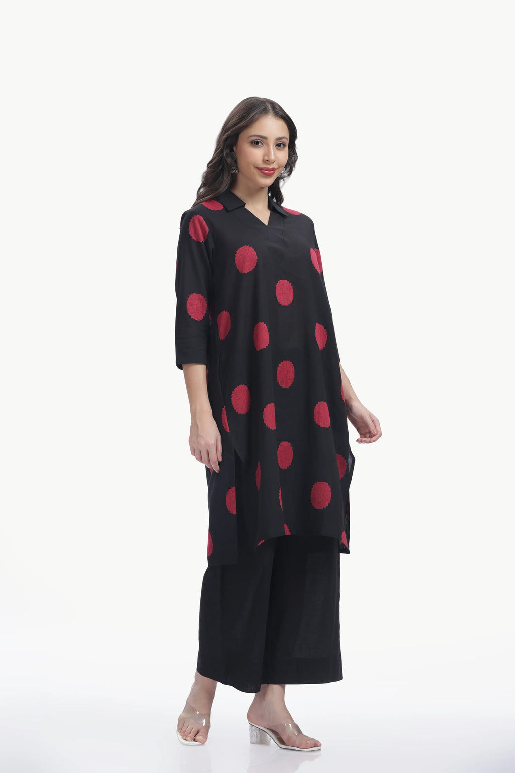 SOUK ELAN CO-ORD SET BLACK & RED Tulen