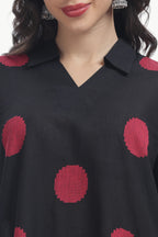 SOUK ELAN CO-ORD SET BLACK & RED Tulen