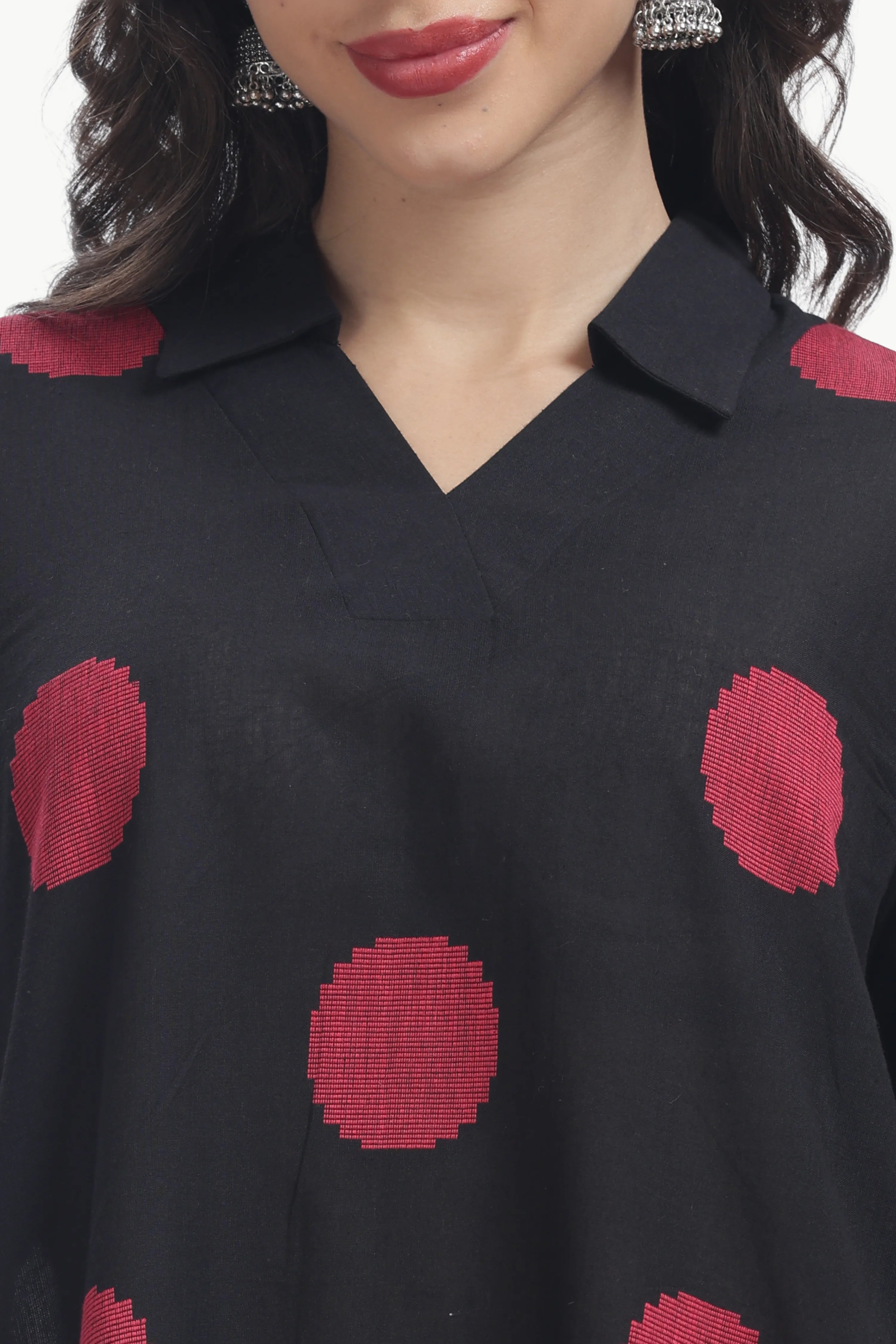 SOUK ELAN CO-ORD SET BLACK & RED Tulen