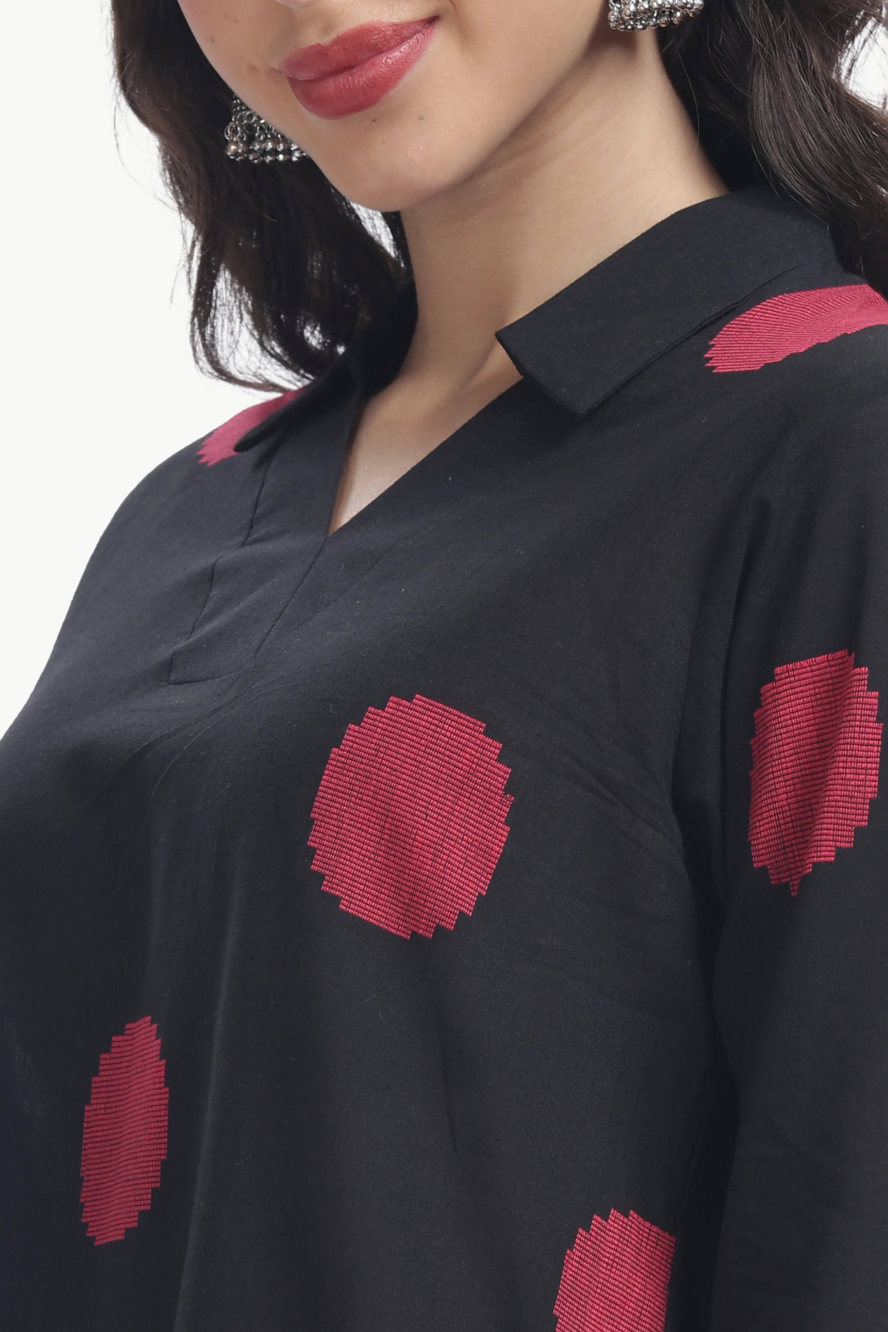 SOUK ELAN CO-ORD SET BLACK & RED Tulen