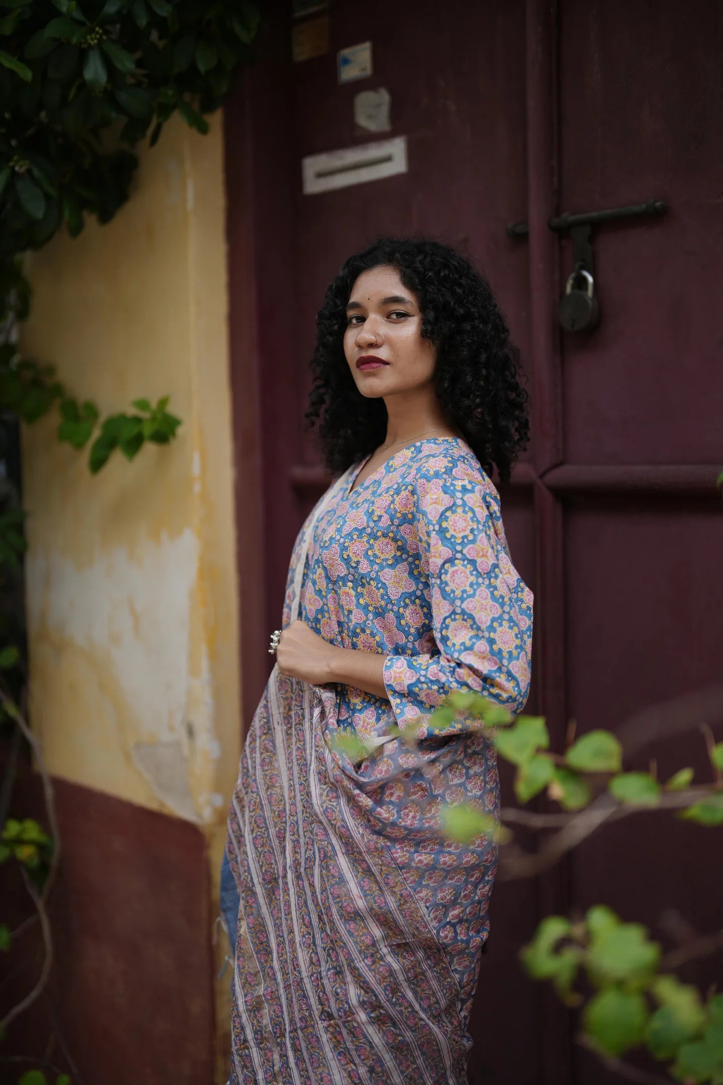 BLOCK KALI SET - SKY BLUE FLORAL PRINT