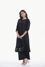 SOUK NIRA CO-ORD SET DEEP RICH WINE Tulen